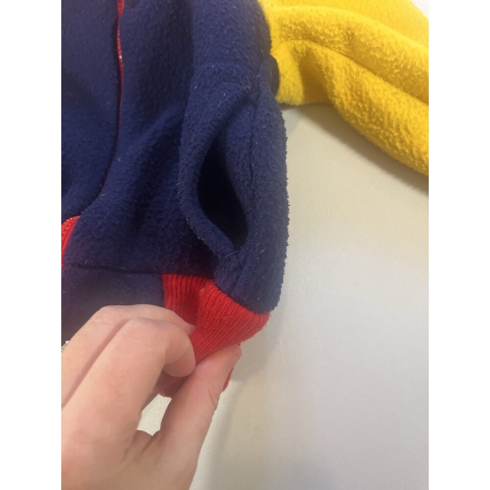 Vintage OshKosh B’gosh Colorblock Fleece Jacket – Size 4 Toddler – Made in USA - Picture 3 of 16